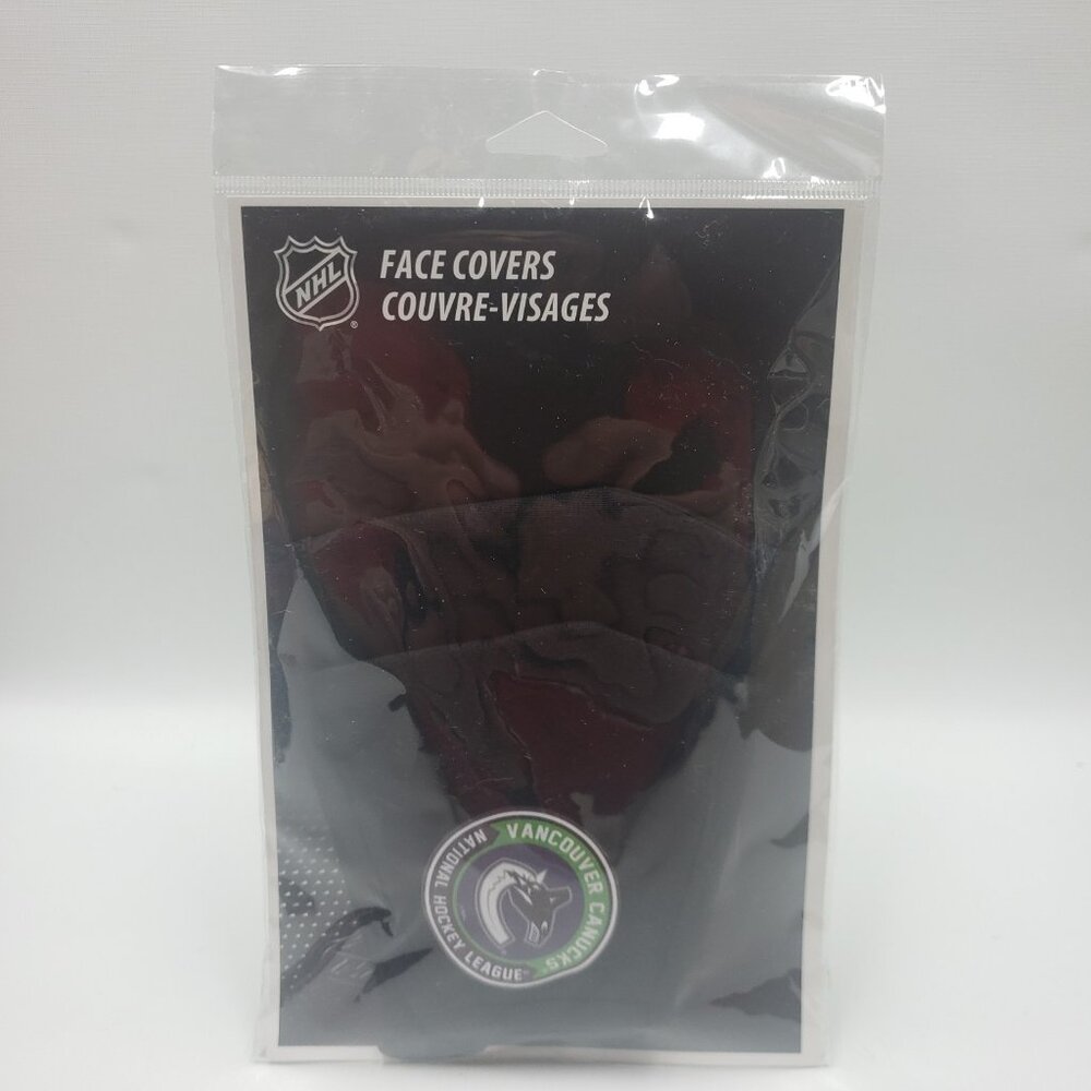 Vancouver Canucks NHL Team Face Covers Mustang Products Two Per Pack Unisex
